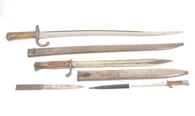 Lot 236 - Two bayonets - one Stock, two German paperknives