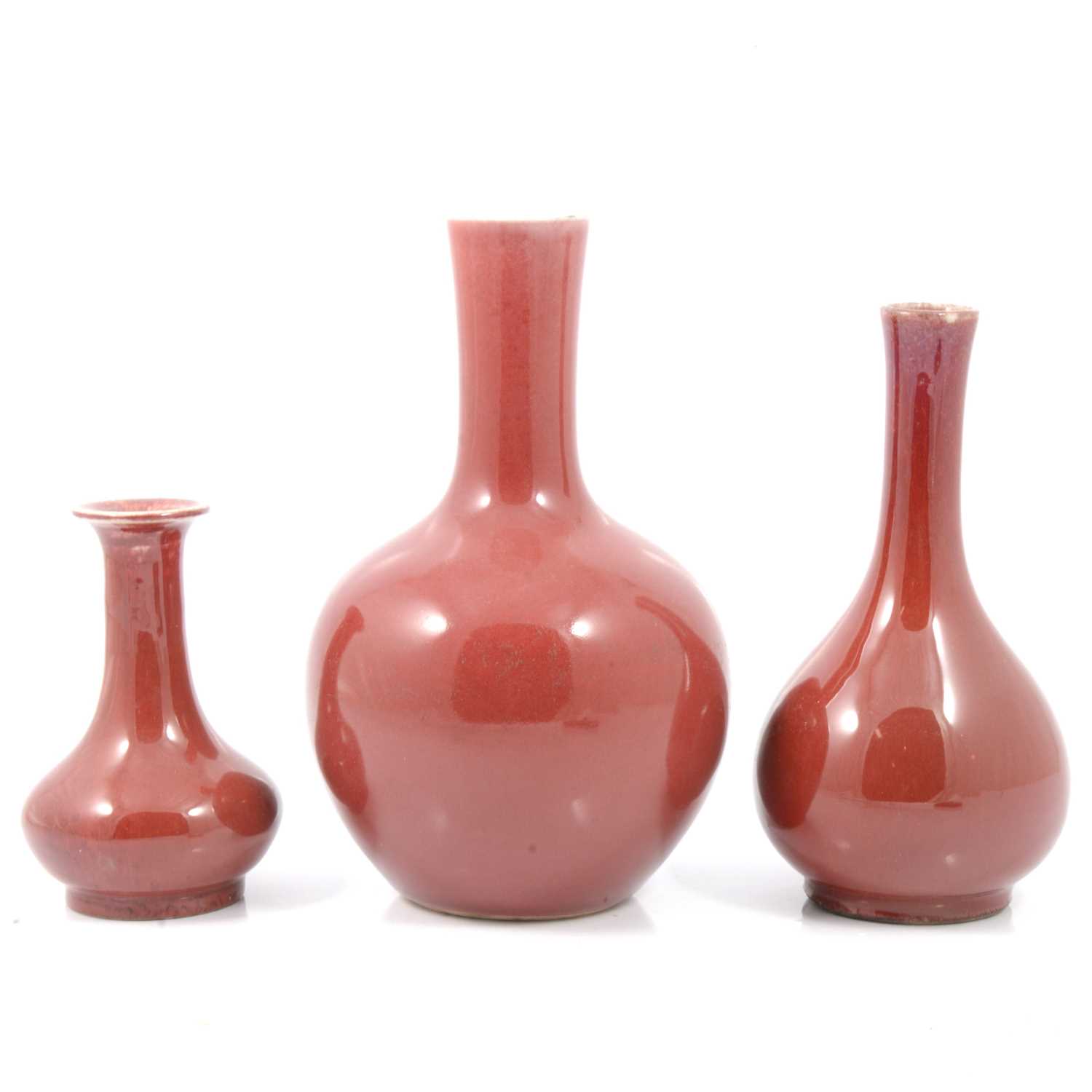 85 - Three Chinese bottle vases,