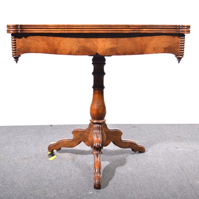 Lot 530 - Victorian mahogany card table