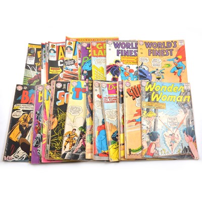 Lot 212 - Silver Age DC and Marvel comics; Twenty-one including World's Finest no.153, no.159, Batman no.164, no.164, Green Lantern no.27 etc