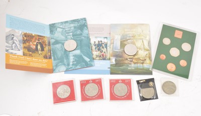 Lot 309 - A collection of coins, 200th anniversary Nelson Trafalgar, commemorative crowns etc