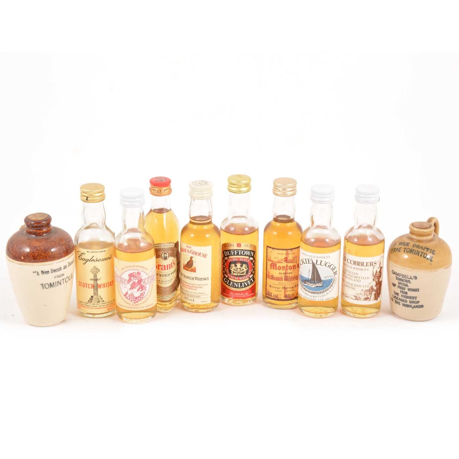 Lot 336 - A collection of whisky miniatures, approximately 200