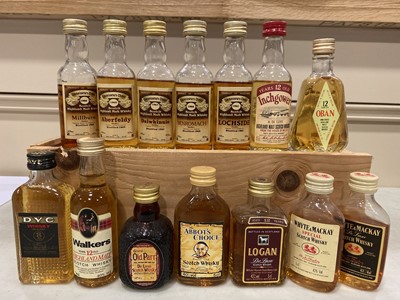 Lot 336 - A collection of whisky miniatures, approximately 200