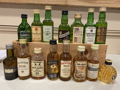 Lot 336 - A collection of whisky miniatures, approximately 200