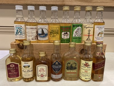 Lot 336 - A collection of whisky miniatures, approximately 200