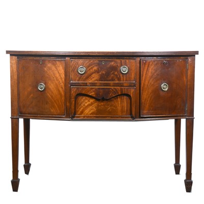 Lot 526 - Victorian mahogany bowfront sideboard