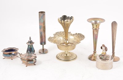 Lot 296 - Silver cruet, etc.