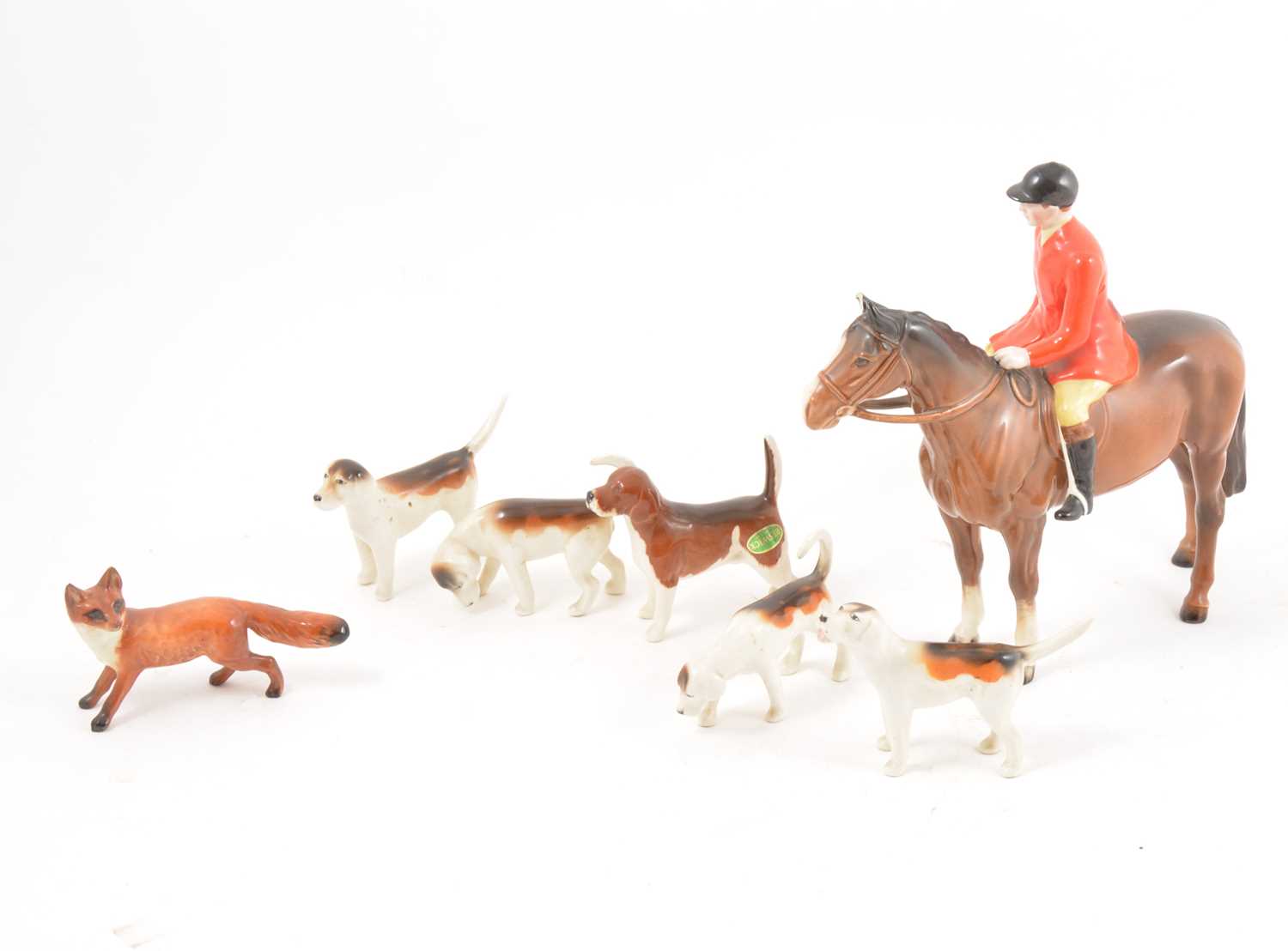 Lot 172 - Beswick pottery hunting figures