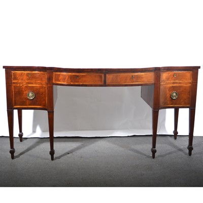 Lot 465 - Regency mahogany bowfront sideboard