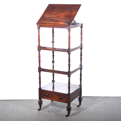 Lot 397 - Victorian mahogany four-tier whatnot.