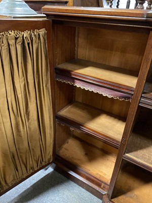 Lot 511 - Victorian mahogany credenza-bookcase.
