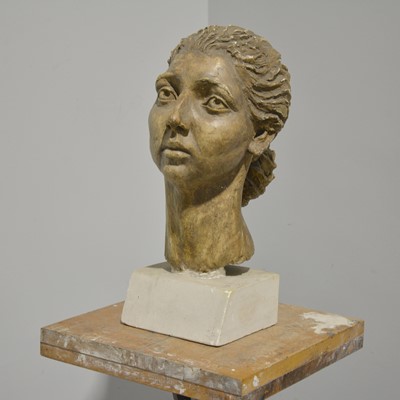 Lot 348 - Mary Milner Dickens - 'Doreen', a plaster bust