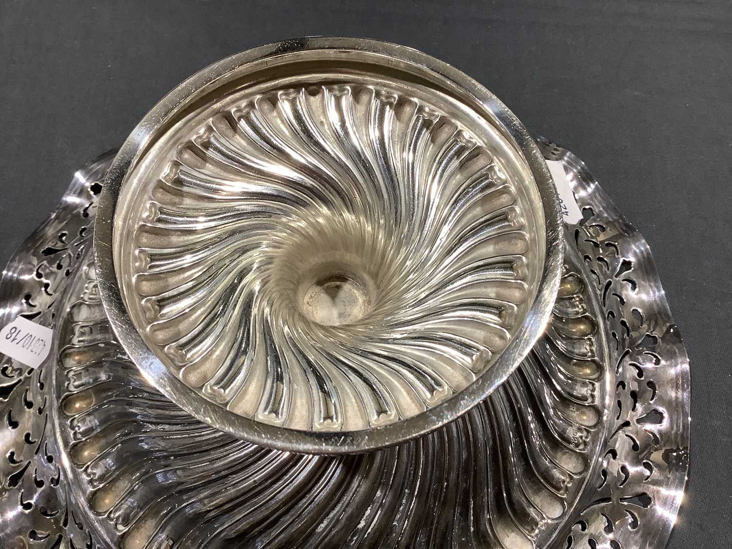 Lot 176 Victorian Irish silver comport by Edmond