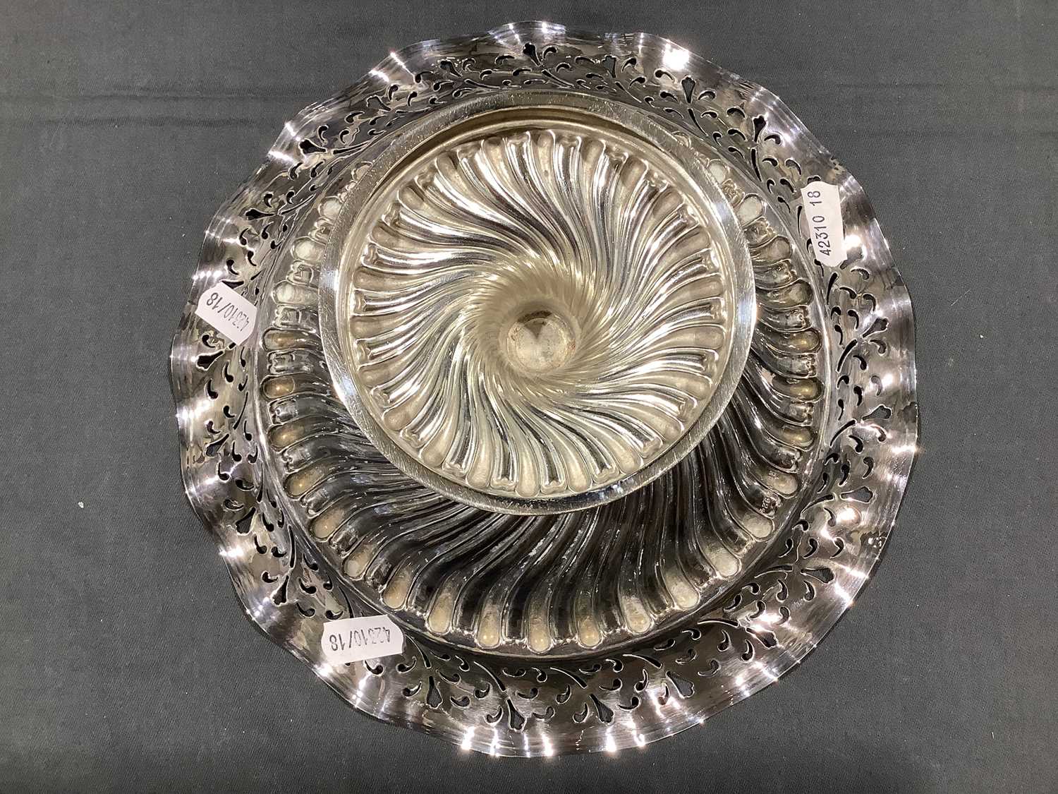 Lot 176 Victorian Irish silver comport by Edmond