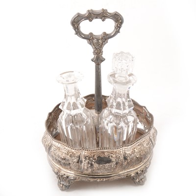 Lot 383 - Victorian silver cruet frame, by Henry Holland, London 1865.