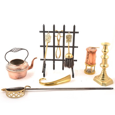 Lot 101 - Brass and copper wares.