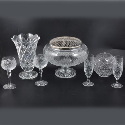 Lot 73 - An extensive suite of Thomas Webb crystal cut glass stem ware, etc