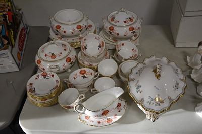 Lot 57 - Royal Crown Derby - Bali pattern part dinner and tea service.