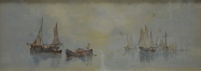 Lot 326 - English School - Fishing boats.