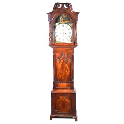 Lot 515 - A Georgian mahogany longcase clock, signed Yeomans, Nottingham.