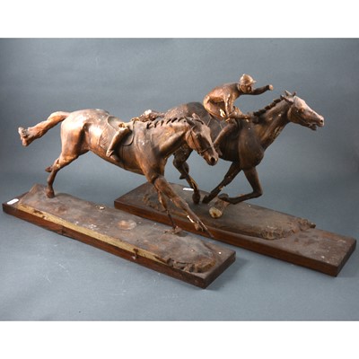 Lot 358 - Mary Milner Dickens - a number of sculpture moulds and fragments of horse-related sculptures