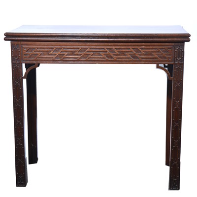 Lot 452 - George III mahogany card table