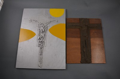 Lot 312 - Mary Milner Dickens - six abstract crucifixes