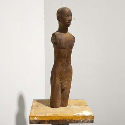 Lot 370 - Mary Milner Dickens, a carved wood sculpture