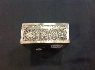 Lot 162 - A Burmese white metal box