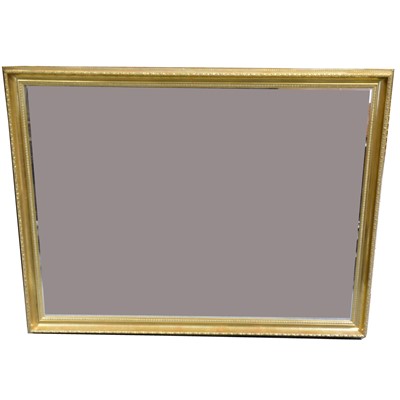 Lot 152 - Gilt framed rectangular wall mirror.