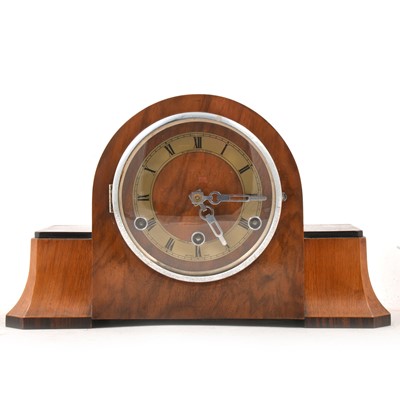 Lot 116A - Art Deco style mantel clock, Perivale movement.
