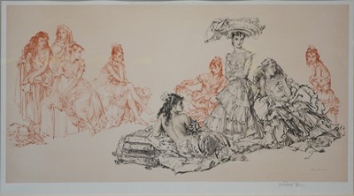 Lot 426 - After Sir William Russell Flint, Nine Studies of Cecilia