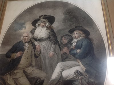Lot 424 - J A Dees, Nightfall, and after G Morland, Louisa, a pair of prints.