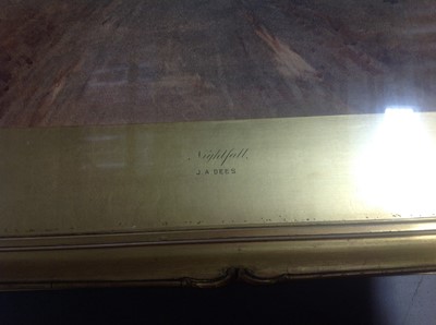Lot 424 - J A Dees, Nightfall, and after G Morland, Louisa, a pair of prints.