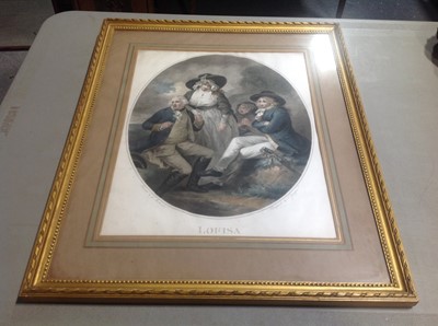 Lot 424 - J A Dees, Nightfall, and after G Morland, Louisa, a pair of prints.
