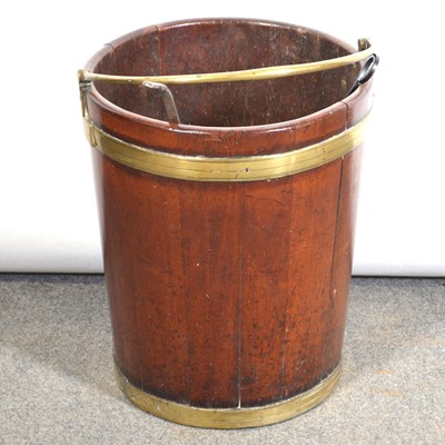 Lot 446 - Large George III mahogany bucket