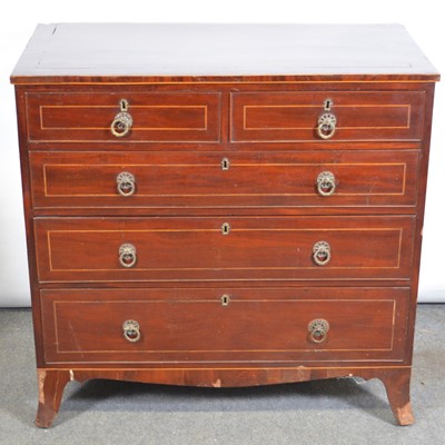 Lot 638 - George III mahogany chest of drawers