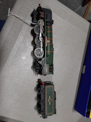 Lot 194 - A Hornby Dublo 4-6-2 BR Locomotive "Barnstaple" and tender, boxed.