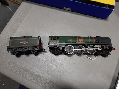 Lot 194 - A Hornby Dublo 4-6-2 BR Locomotive "Barnstaple" and tender, boxed.