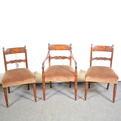 Lot 575 - Set of six George IV mahogany dining chairs