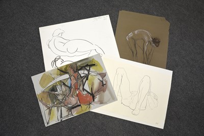 Lot 375 - Mary Milner Dickens, a portfolio of original figural drawings and sketches