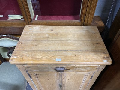 Lot 412 - Stripped pine cupboard.