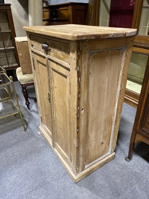 Lot 412 - Stripped pine cupboard.