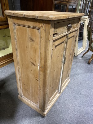 Lot 412 - Stripped pine cupboard.