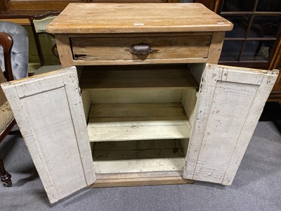 Lot 412 - Stripped pine cupboard.