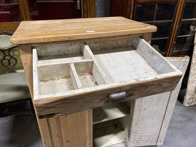 Lot 412 - Stripped pine cupboard.