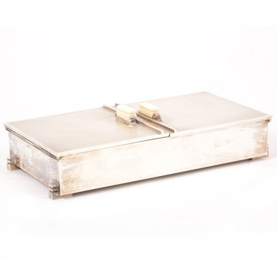 Lot 160 - A silver box, converted to a jewel case
