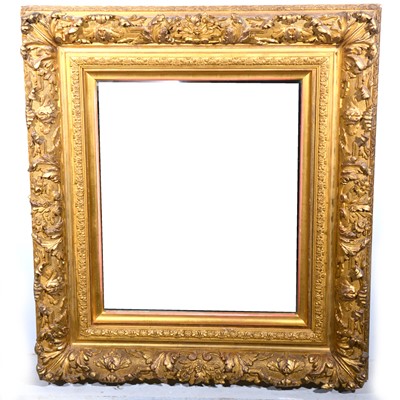 Lot 136 - A gilt wood and gesso framed wall mirror.