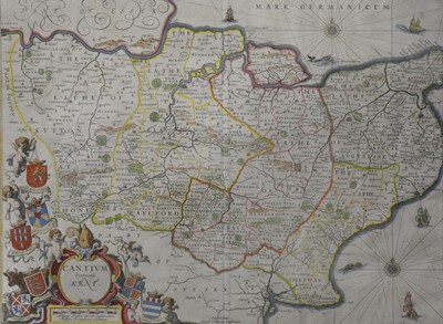 Lot 332 - Two handcoloured maps of Kent.