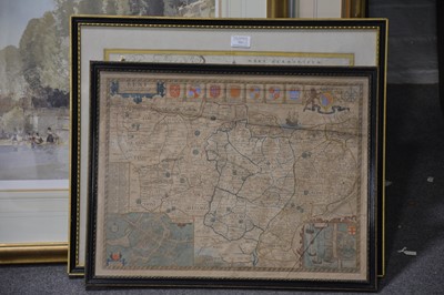 Lot 332 - Two handcoloured maps of Kent.